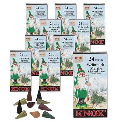Zdjęcie produktu dla KNOX - Zestaw 10 kadzidełek w rozmiarze M - kadzidło mirra