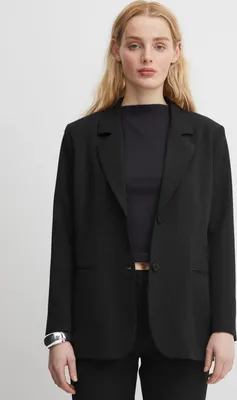 Produktbild von ICHI IHLEXI BL2 Damen Blazer Longblazer Jacke Longblazer mit Stretch und Knöpfen