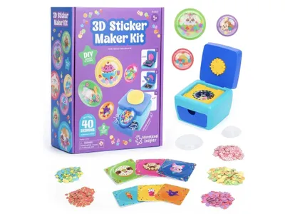 Immagine prodotto di Kit per creare adesivi 3D, ideale per bambini dai 5 anni in su, set creativo, multicolore