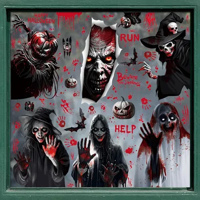 Produktbild von 6 Fensteraufkleber (Halloween A)