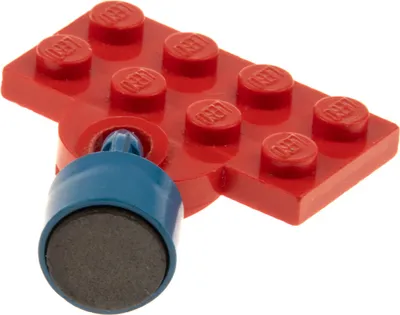 Produktbild von 1x Lego Eisenbahn Kupplung Platte 2x4 blau Magnet Zylinder lang x547a 737ac04