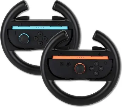 Obrázok produktu pre Konix 61889000118, Nintendo Switch 2, Závodné koleso, Čierna, 2 kusov, Visiaca škatuľa, 3 rok / roky