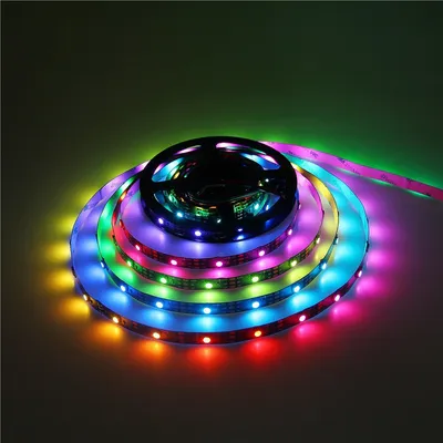 Produktbild von WS2812B RGB Stripe Pixel streifen integriertem WS2811 controller 500CM 5V DC IP20
