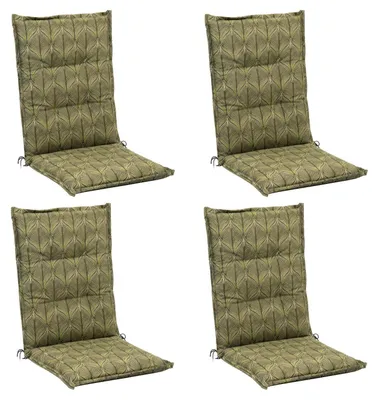Produktbild von Gartenstuhlauflagen - Grün - Mittellehner - mit Stehsaum - 4er Set