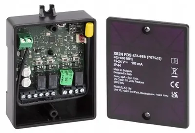Zdjęcie produktu dla FAAC XR2N FDS 433-868 Uniwersalny 2-kanałowy radioodbiornik/sterownik (787023)