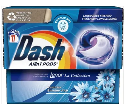 Produktbild von Dash Pods Allin1 – 17sc387.6g – Frische von Lenor Meeresbrise