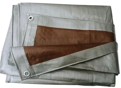 Produktbild von Silberbraune Plane 5x8 m, sehr dick (210 g/m2)