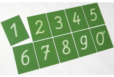 Produktbild von Eduplay Zahlen lernen - Sandpapier Zahlen 0-9 Lernspielzeug