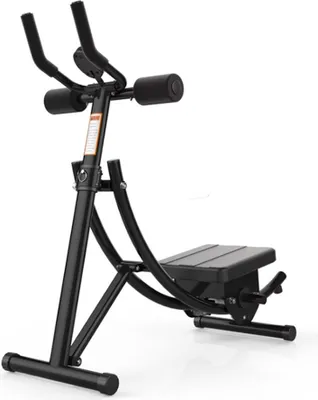 Produktbild von Technofit Bauchmuskelmaschine Bauchmuskeltrainer zum Muskelaufbau und Kalorieverbrauch, klappbar, mit einer 40 grad Kurve und abnehmbarem Timer