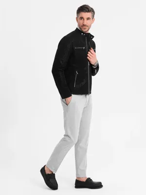 Produktbild von Ombre Clothing Herren-Bikerjacke Kabbah schwarz L
