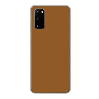 Produktbild von MuchoWow® Handyhülle Schutzhülle Hülle für Samsung Galaxy S20 Braun - Erdton - Unifarben Silikon Softcase Handy Hülle - Bild