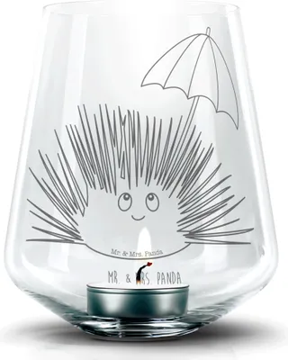 Produktbild von Mr. & Mrs. Panda Kerzenhalter Seeigel - Transparent - Geschenk, Laterne, Glas Teelichthalter, Selbstakzeptanz, Windlicht, Leben, Meer, Lebe, Achtsamkeit, Selbstliebe
