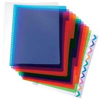 Produktbild von GBC Kunststoff Register PolyDividers DIN A4 PP 5-teilig