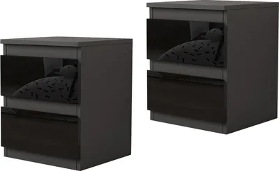 Produktbild von Nachtschrank Kenji Hochglanz 2er-Set