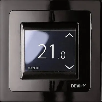 Produktbild von Devi Uhren-Thermostat reg Touch schwarz