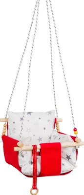 Produktbild von Evila Originals, Selale - Red, Babyschaukelstuhl, 100 % HOLZ, Rot, 40 x 32 cm