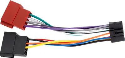 Productafbeelding van Bedradingskabel met 16-polige connector naar Mini ISO 8-polige stekker, geschikt voor Pioneer autoradio's vanaf 2003