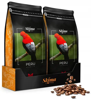 Produktbild von Kaffeebohnen 2 x 1 kg PERU 100 % Arabica frisch geröstet für Vollautomaten