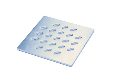 Immagine prodotto di ACO Designrost Mint, 100 x 100 mm, acciaio inossidabile, per scarichi da balconi/terrazze