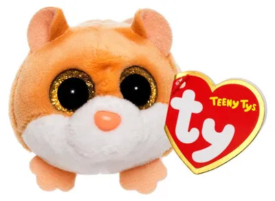 Produktbild von TY 42217, Spielzeug-Hamster, Braun, Weiß, Hamster, China, 55 mm, 95 mm