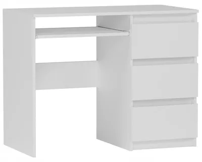 Obrázek produktu pro Psací stůl počítačový 96cm pravé 3 zásuvky FRAMIRE N-3 bílá