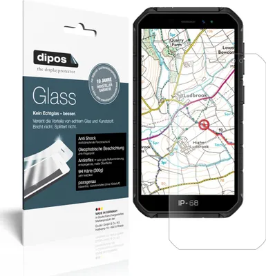 Produktbild von 1x Schutzfolie für Ulefone Armor X7 Pro matt - Anti-Shock 9H Folie dipos Glass Kunststoffglas