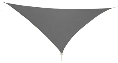 Image de Voile d'ombrage triangulaire 5x5x5m avec oeillets et cordes en nylon. Couleurs