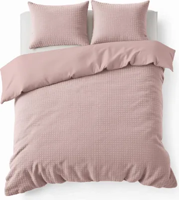 Imagen del producto de Sleeptime Check, edredón de diseño "Teddy Rosa", 200 x 200/220 cm