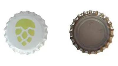 Kronkorken 26 mm, Hopfendolden-Motiv, 100 Stück, sauerstoffabsorbierend