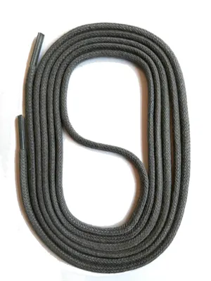 Produktbild von SNORS natur Schnürsenkel rund - GRAU - 3mm - unbehandelt - 90cm