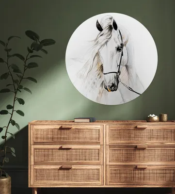Produktbild von MuchoWow® - Tapetenkreis - Wandbild rund - Schlafzimmerdekoration - Wanddeko - runde Tapete - Kunst für zu Hause