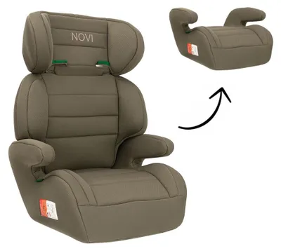 Produktbild von Novi Baby Charly Premium Autositz – i-Size – Gurtbefestigung – Schwarz – Geeignet für Kinder von 126 bis 150 cm