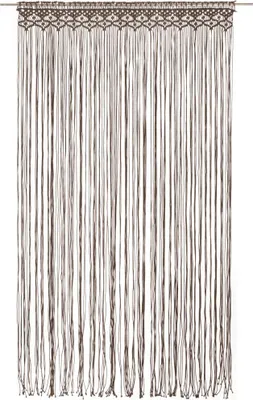 Produktbild von vidaXL Makramee Vorhang Taupe 140x240 cm Baumwolle