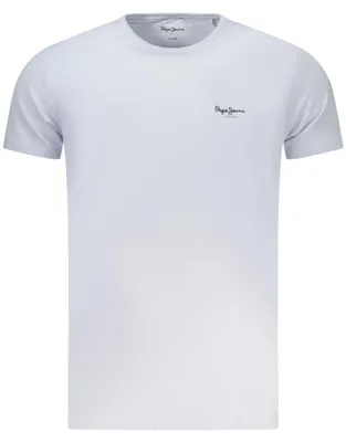 Produktbild von Herren Slim Fit Rundhals T-Shirt in Blau aus nachhaltiger Baumwolle