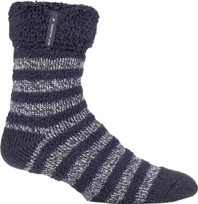 Produktbild von Heat Holders - Herren Gestreift Bettsocken Kuschelsocken Flauschig für Zuhause