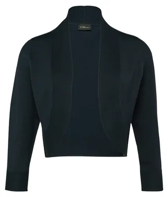 Produktbild von s.Oliver Feinstrick Strickjacke mit 3/4-Ärmeln, Regular Fit und abgerundetem Saum