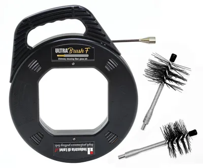 Obrázok produktu pre ULTRABrush | Súprava na čistenie komína, kefa na peletové kachle, určené pre kominára, kompatibilné