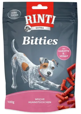 Produktbild von Rinti Bitties Huhn mit Karotte & Spinat 100g