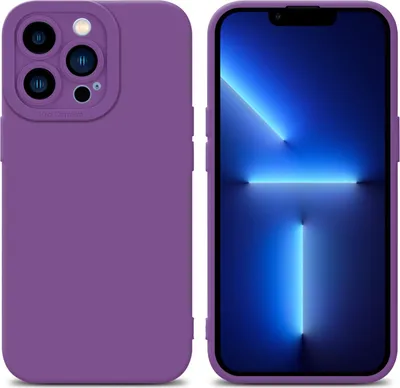 Produktbild von Cadorabo Hülle für Apple iPhone 13 PRO Schutz Hülle in Lila TPU Silikon Etui Case Handyhülle