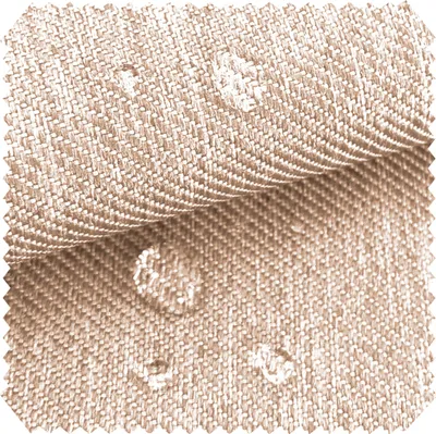 Produktbild von novely® OXFORD 350D Outdoor-Stoff im Leinen-Look - Mélange Polsterstoff - Wasserabweisende Meterware 1lfm - Farbe: 14 Beige 16