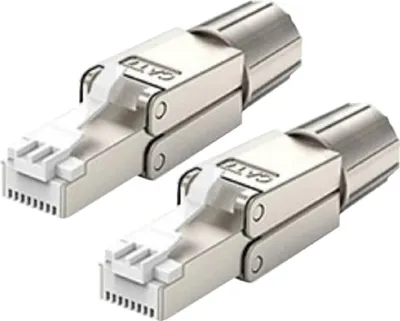 Produktbild von WOOJA Feldkonfektionierbar RJ45-Stecker Kat.7 - 2 Stück geschirmt CAT7
