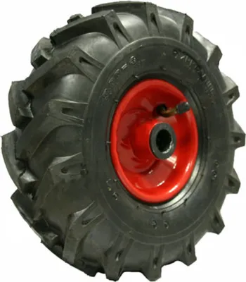 Zdjęcie produktu dla 3.00x4 Otwarta, centralna, klockowa, rotacyjna opona zakładowa na łożysku kulkowym 20 mm