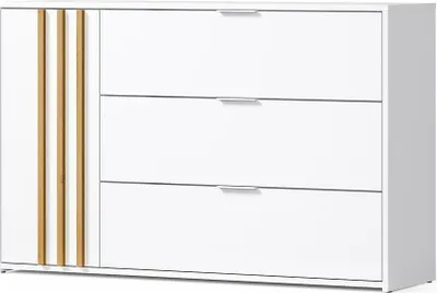 Zdjęcie produktu dla Komoda łączona TURBO - dąb rzemieślniczy / biały