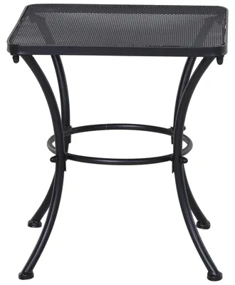 Produktbild von Quadratischer Beistelltisch, Gartentisch mit Metallgestell fš¹r Terrasse, Balkon oder Patio, Tragkraft 30 kg, 45 x 45 x 50 cm, Schwarz