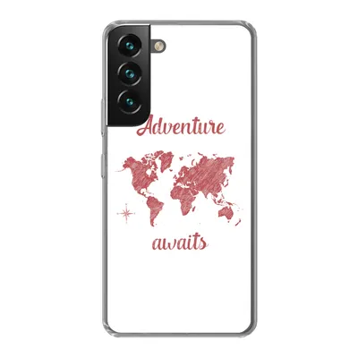 Produktbild von MuchoWow® Handyhülle Schutzhülle Hülle für Samsung Galaxy S22 Plus Karte - Sprichwörter - Rosa Silikon Softcase Handy Hülle - Schutzabdeckung