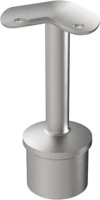 Produktbild von Sellon24®  Eck-Rohrstütze 90 Grad Handlaufstütze 90° für Pfosten 42,4 x 2,0 Rohrhalter Handlauf Ecke 42,4 mm, V2A, matt gebürstet S24U-0710-842