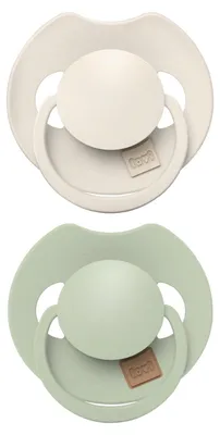 Produktbild von Difrax Dynamic LOVI Prime Schnuller - 0-6 Monate - 2 Stück - Coconut/Pistachio