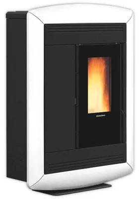 Immagine prodotto di Extraflame Stufa a Pellet Canalizzata Souvenir Plus Lux 5.0 10 kW 287 m³ Maiolica Bianco