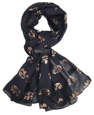 Produktbild von Omgoods – Schal mit Tiermotiv aus weicher Baumwolle und Polyester