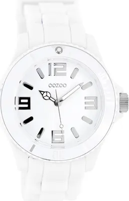 Produktbild von Oozoo Armbanduhr weiß Silikon Vintage Series Analog-Quarzuhr UOC4172A